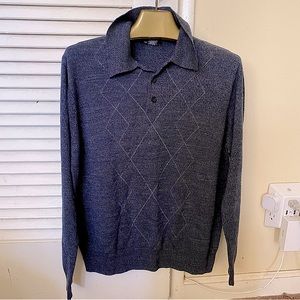 Men's V-Neck Sweater - Blue